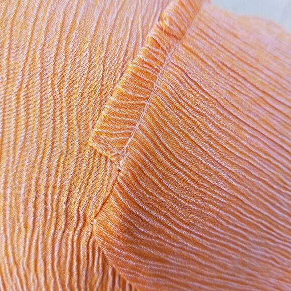 NWOT Zara top tangerine orange w/b collection - Picture 5 of 5